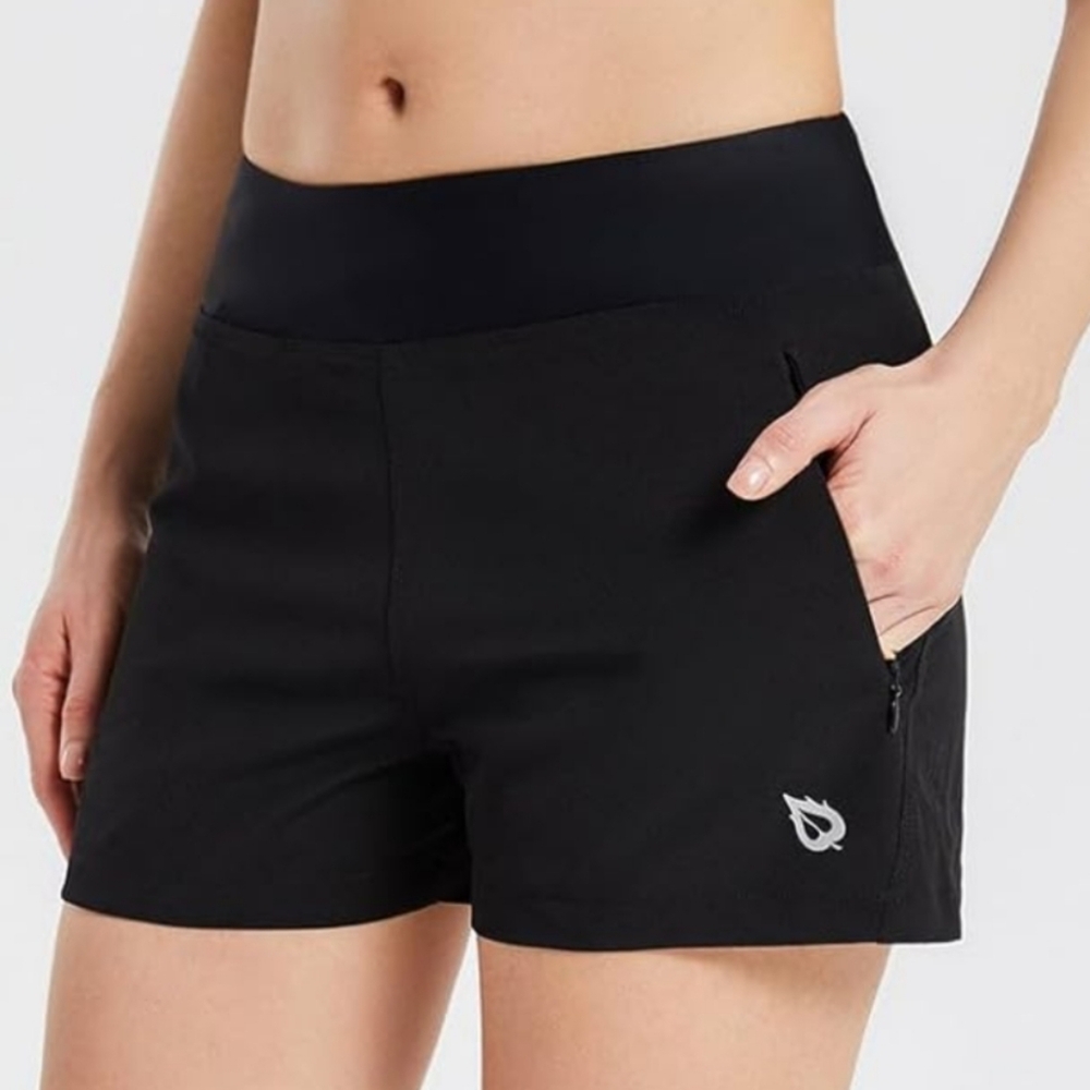 NWT Baleaf Women's Black Swim Shorts